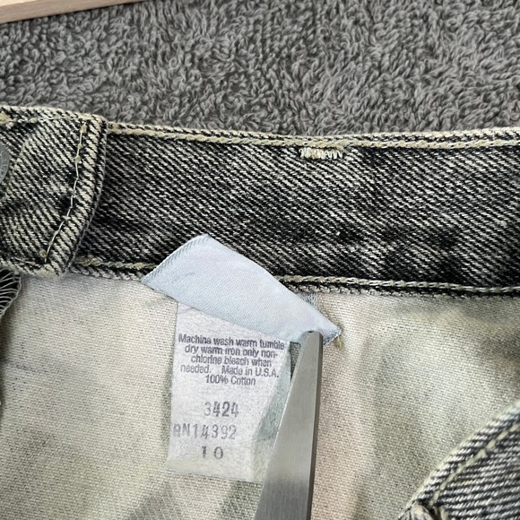 Vintage Vivaldi Pencil Skirt Women 10 Gray Denim‎ Midi Back Slit Pockets Y2K 90s - Picture 6 of 8